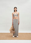 SWAYING 25 Spring/Summer Silk Beaded Halter/Pendant Decorated Long Dress SW-SW25SS1T07C2-HL Top